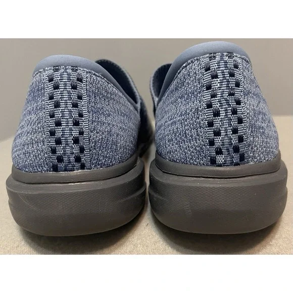 Bzees Charlie Knit Slip On Mesh Sneaker Comfort Flat Grandma Sporty‎ Blue 7.5 - Picture 4 of 11